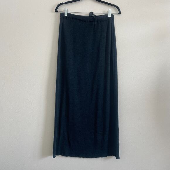 Vintage 90s Y2K Joan Vass Two Piece Skirt Outfit Polo Sweater Maxi Skirt Minimal - Picture 10 of 13